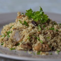 couscous and Chicken with raisins