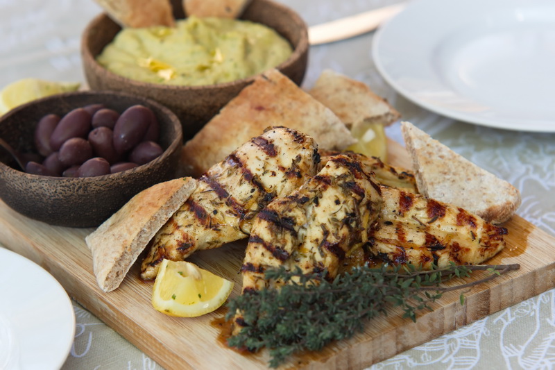Thyme Chicken and Hummus